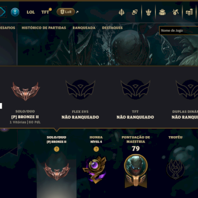 Bronze 2 com 75 Champs e 7 Skins