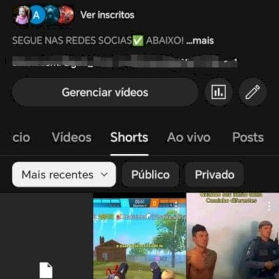 CONTA YOUTUBE  COM 5 MIL INSCRITOS