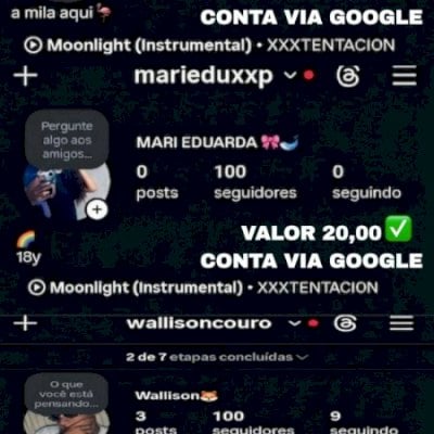 CONTAS INSTAGRAM QUALIFICADAS